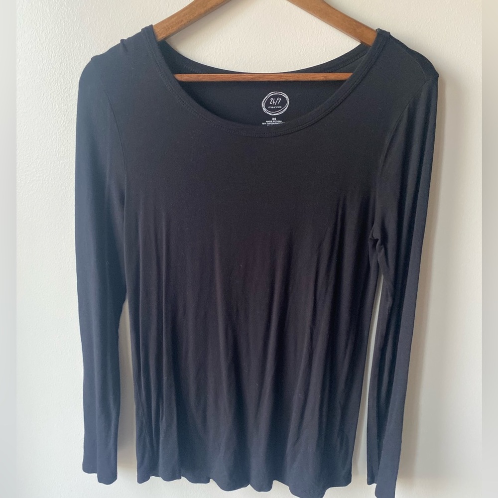 Maurices Black Long Sleeve Shirt Size XS